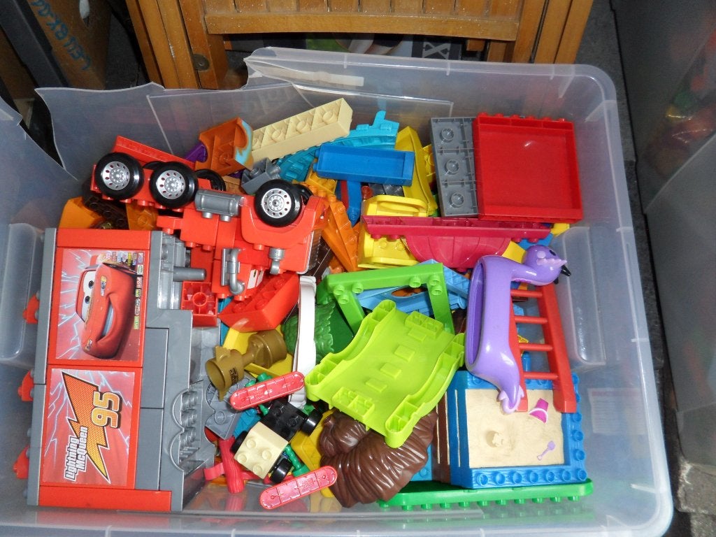 Mega Bloks , grote bak vol !, Ophalen of Verzenden, Zo goed als nieuw, Megabloks