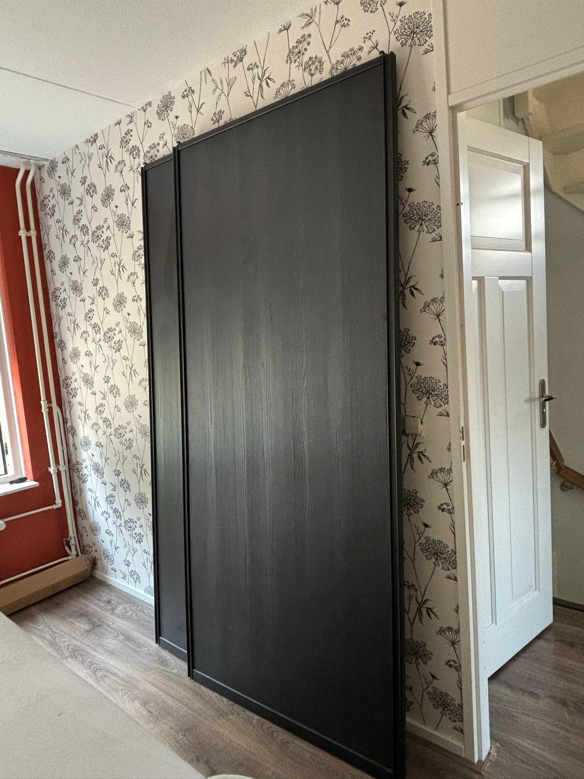 2x Zwarte Kast Schuifdeuren 220x100cm, Ophalen, Gebruikt, 200 cm of meer, 50 tot 100 cm
