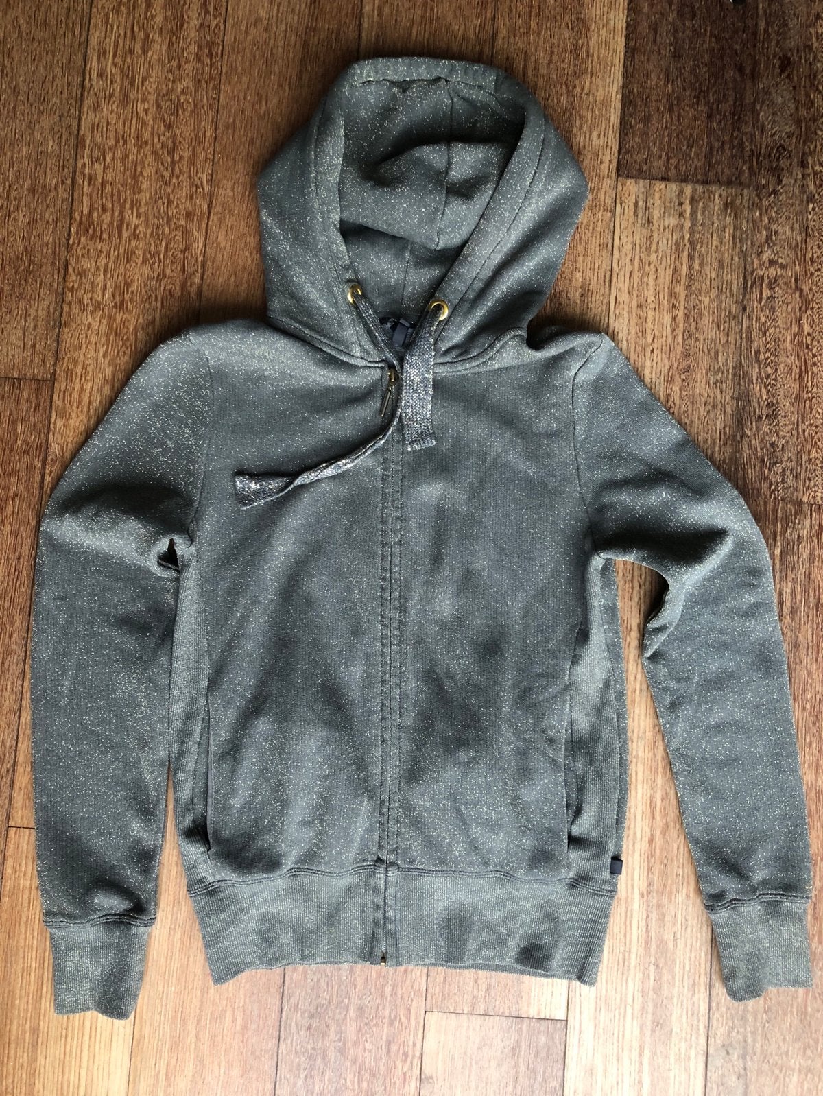 Rituals & Home hoodie met gouden glitters dames vest, Ophalen of Verzenden, Zo goed als nieuw, Maat 36 (S), Grijs