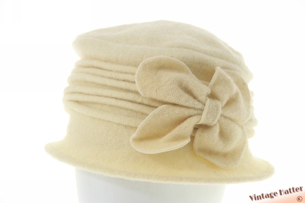 Dames winterhoed Hawkins gebroken wit wol 57-59 nieuw 1 size, Hoed, Hawkins, Nieuw, One size fits all