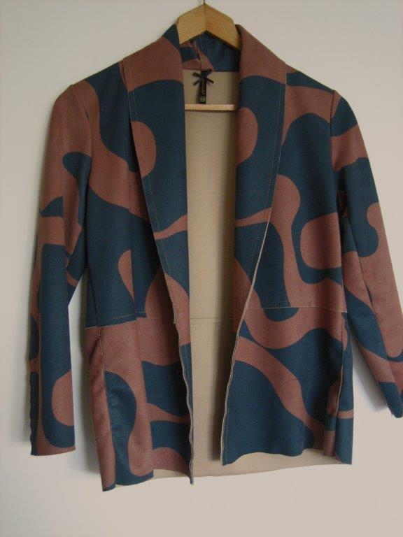 Zeer apart camel-blauw jasje KEY LARGO 38-40 snazzeys, Kleding | Dames, Maat 38/40 (M), Nieuw, Verzenden, Blauw