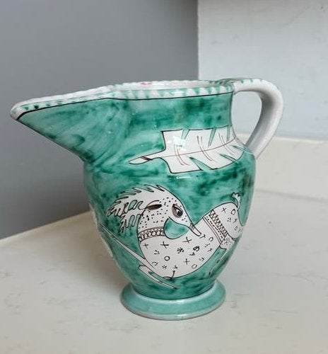 Vintage Kan Di mauro Vietri Orvieto-Turquoise dieren, Ophalen of Verzenden