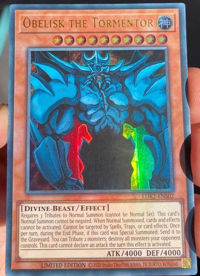 Yu-Gi-Oh! Legendary Egyptian God Card Set Mint -Near Mint !, Ophalen of Verzenden, Zo goed als nieuw, Meerdere kaarten, Foil