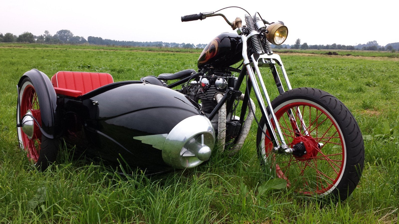 yamaha xs 650 met zijspan, Motoren
