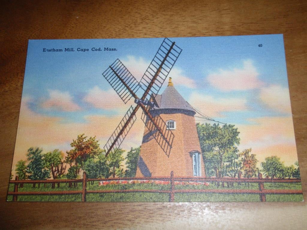 Molen Cape Cod Amerika, Verzamelen, Ansichtkaarten | Buitenland, Verzenden, 1960 tot 1980, Ongelopen, Buiten Europa