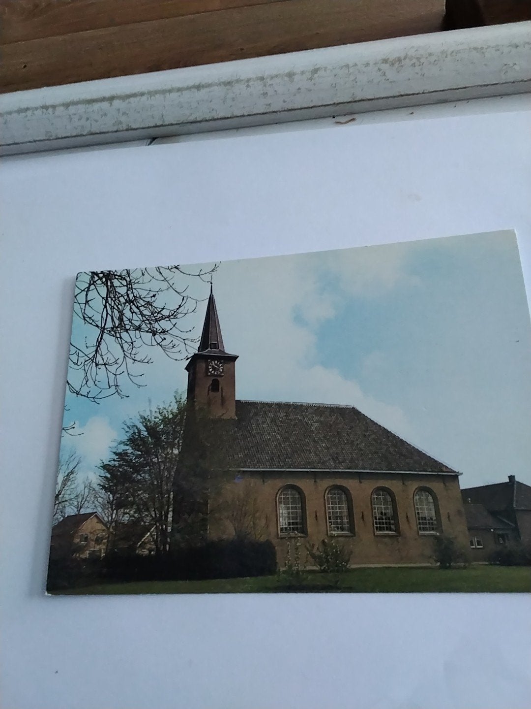Oude Ansichtkaart Nieuw Beijerland N.H. Kerk, Verzamelen, Ophalen of Verzenden, 1960 tot 1980, Gelopen, Zuid-Holland