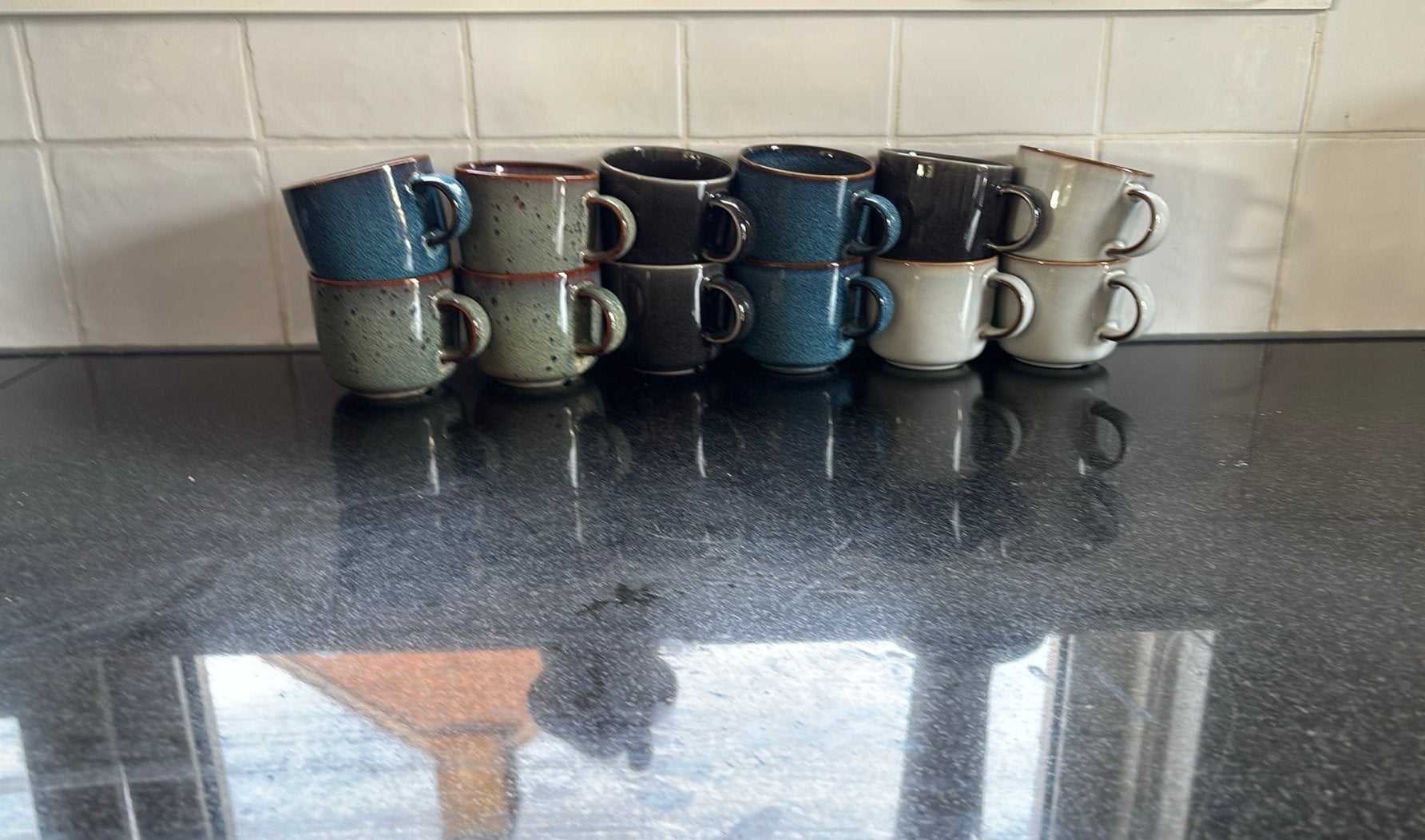 Set van 12 mokken, IKEA, Ophalen of Verzenden, Zo goed als nieuw, Overige stijlen
