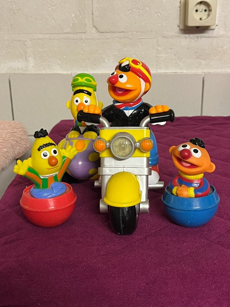 Sesamstraat Bert en Ernie speelgoedset, Gebruikt, Overige merken, Overige karakters, Overige typen