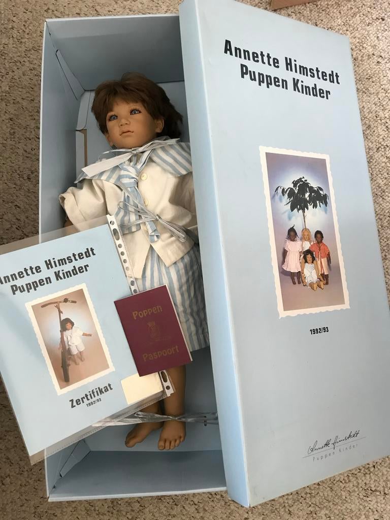 Anette himstedt vinyl pop echt haar enzo, Verzamelen, Poppen, Ophalen