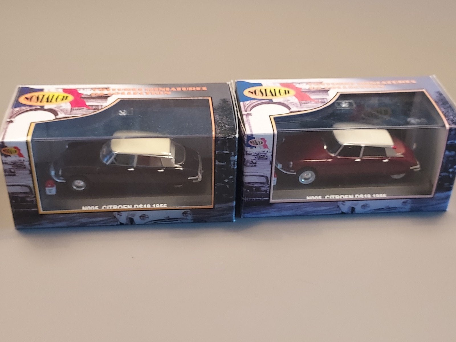 Citroën DS19 berline 2 stuks introductiemodel Nostalgie 1:43, Ophalen of Verzenden, Nieuw, Auto, Overige merken