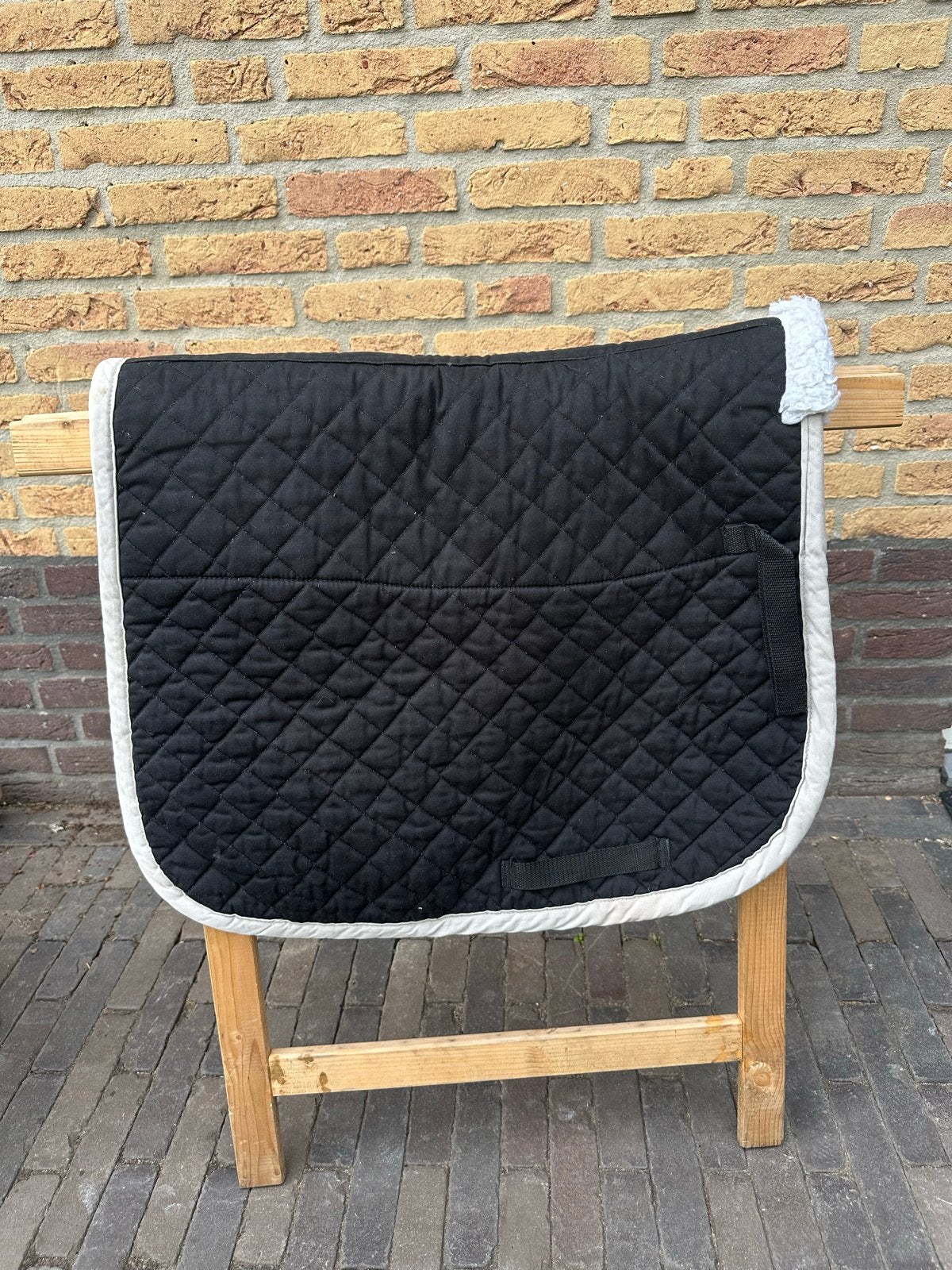 Zwart dressuur full dekje, Full (L), Katoen, Ophalen of Verzenden, Zo goed als nieuw