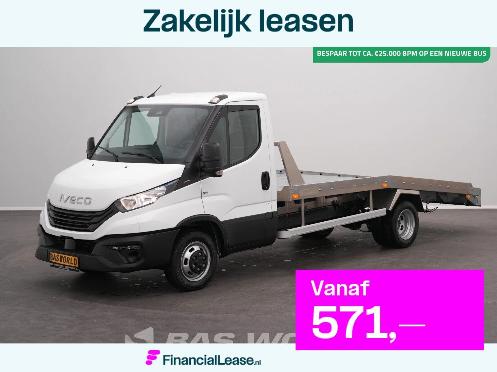 Iveco Daily 35C16 3.0L Autotransporter Dubbellucht 160PK Air, Stof, Euro 6, 4 cilinders, Iveco