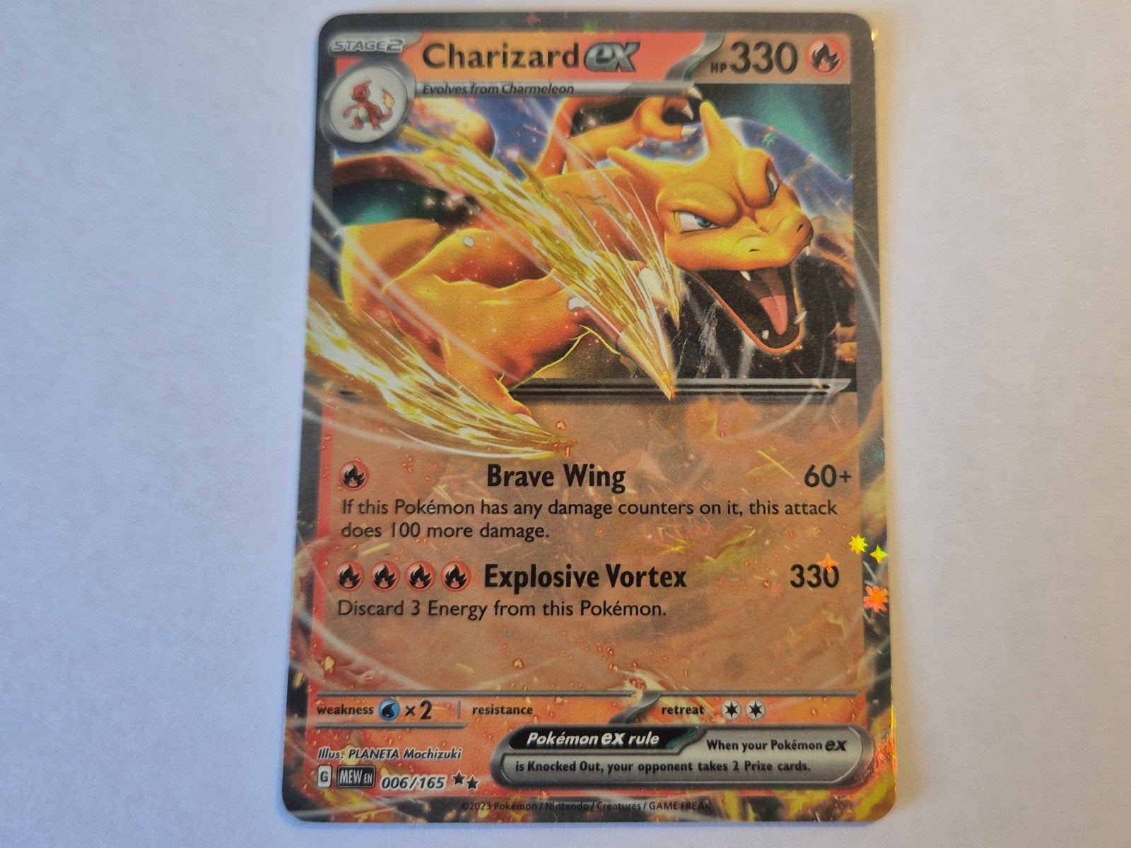 [MEW 006] Charizard EX - Pokémon 151, Ophalen of Verzenden, Zo goed als nieuw