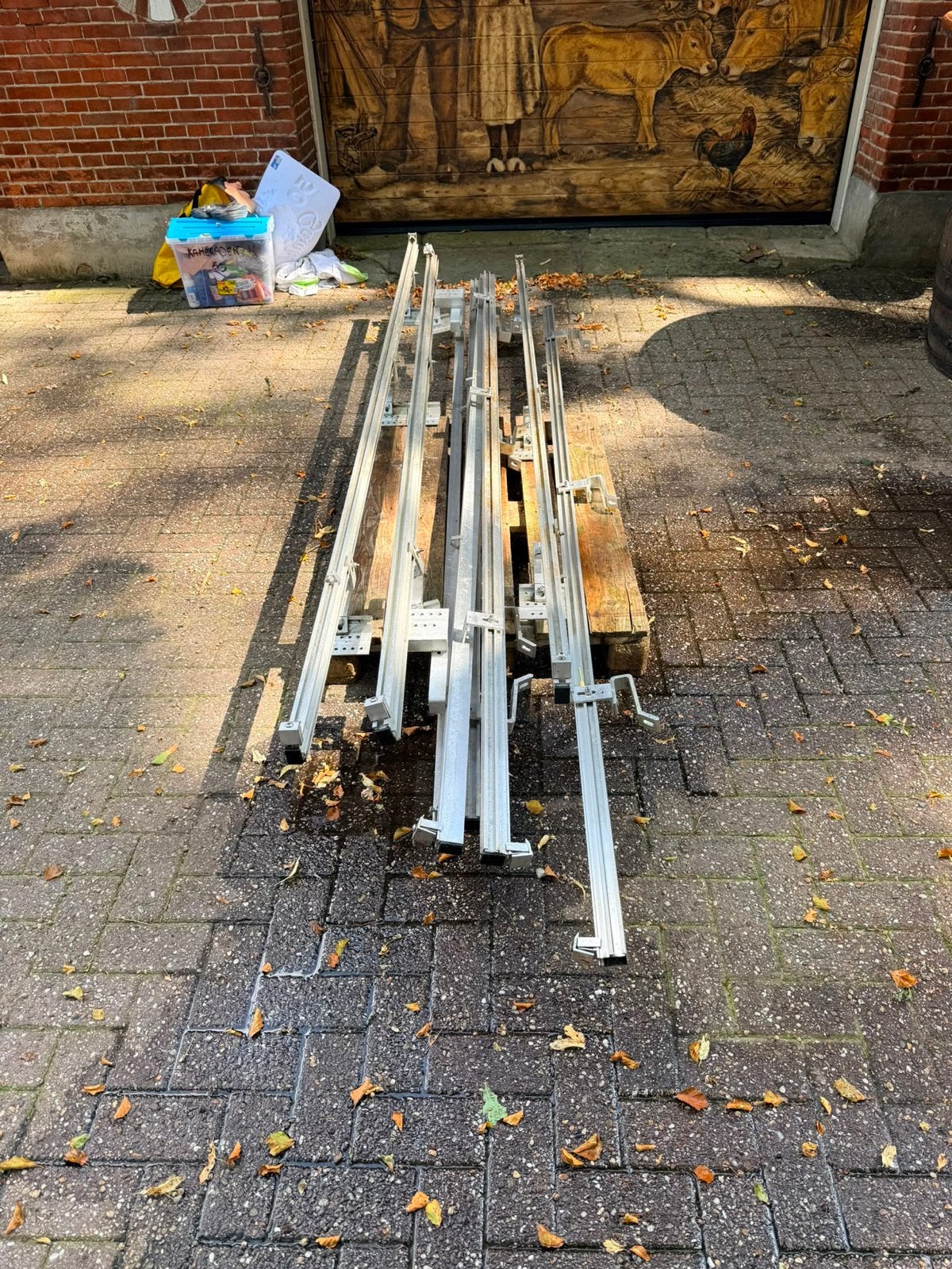 Rails voor zonnepanelen 310 cm, Ophalen, Gebruikt, Overige typen