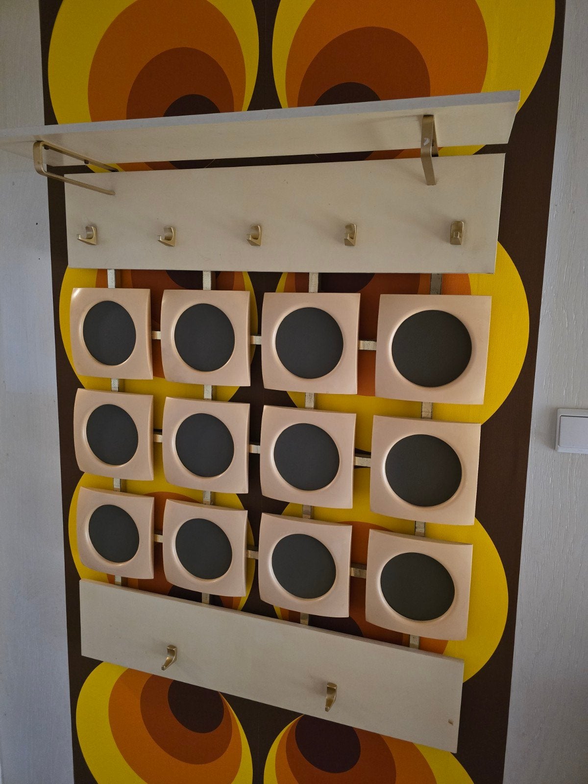 vintage wandkapstok - jaren 70 - space age - Luigi Colani, Overige materialen, 100 tot 150 cm, Zo goed als nieuw, Ophalen