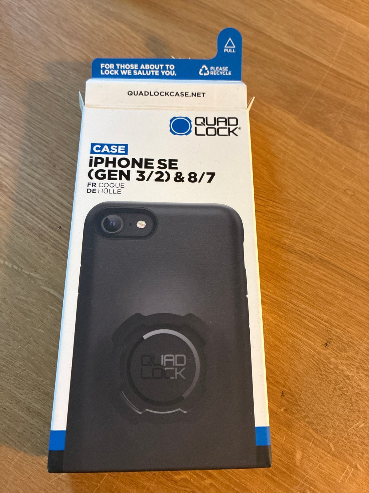 Quad Lock Hoesje voor iPhone SE (Gen 3/2) & 8/7 - Zwart, Kunststof, Zwart, Quad Lock, Hoesje of Tasje