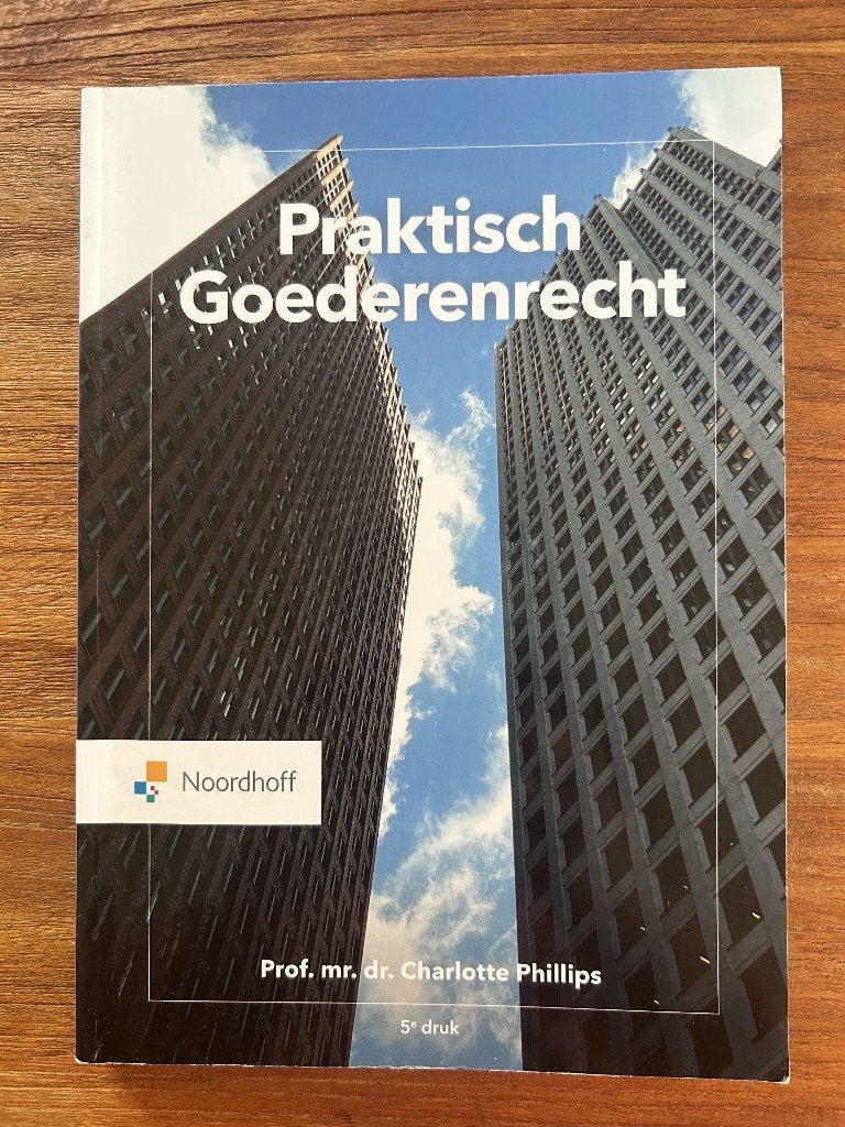 Praktisch Goederenrecht (ISBN: 9 789001 077372), Ophalen of Verzenden, Alpha, Gelezen, HBO