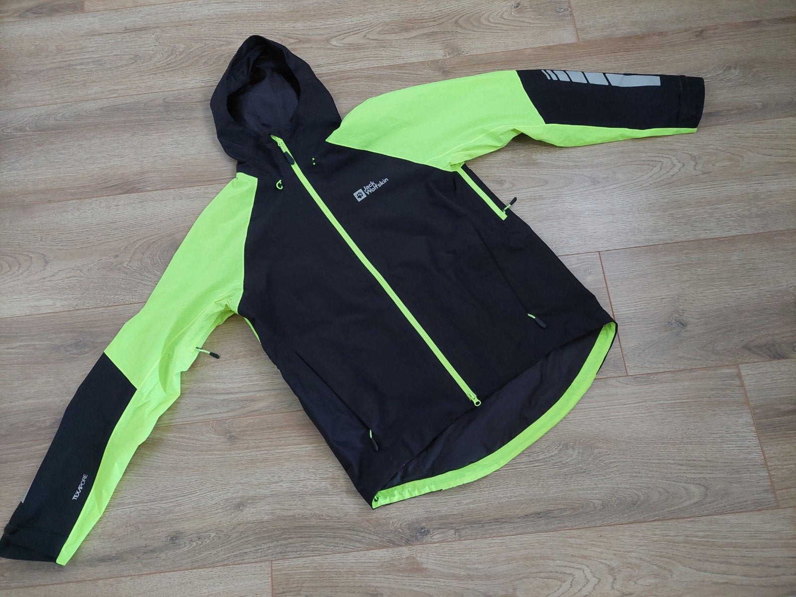 Jack Wolfskin Fiets Regenjas Heren mt M - Zo goed als nieuw, Jack Wolfskin, Ophalen of Verzenden, Zo goed als nieuw, Bovenkleding