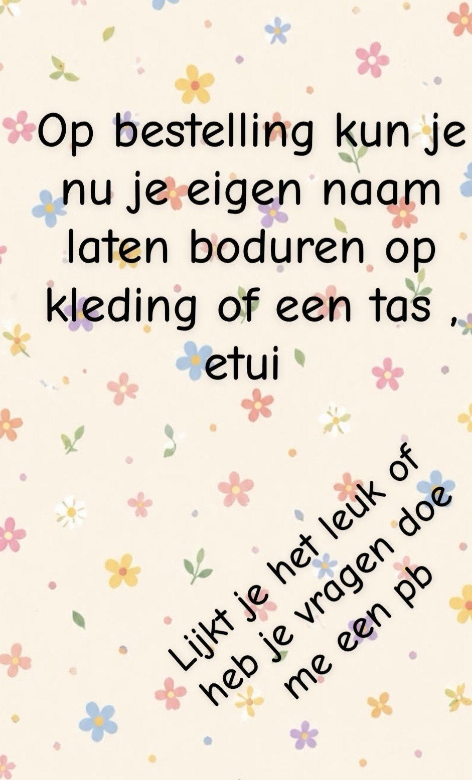 Gepersonaliseerd borduurwerk op kleding of tas, Ophalen of Verzenden, Nieuw, Borduurpakket