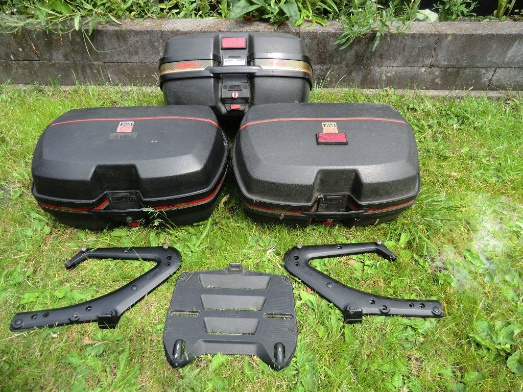 kofferset givi, Ophalen, Gebruikt