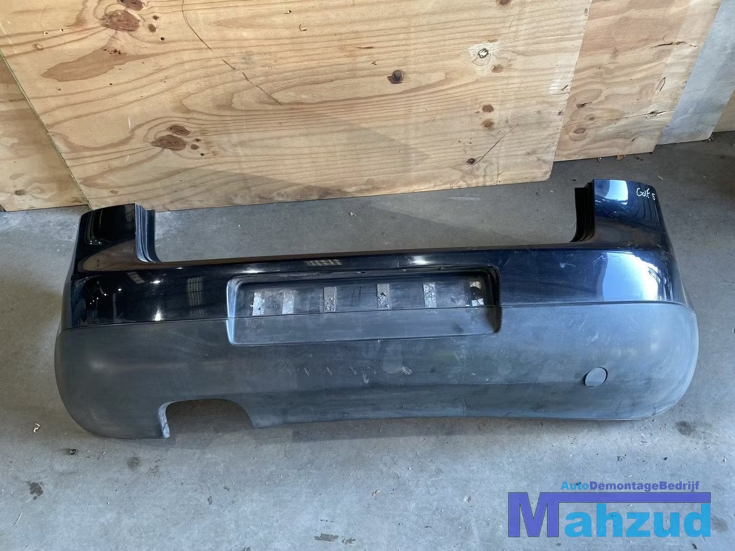 VW GOLF 5 ZWART LC9Z achterbumper 5 DEURS, Gebruikt, Volkswagen, Volkswagen AG, Achter