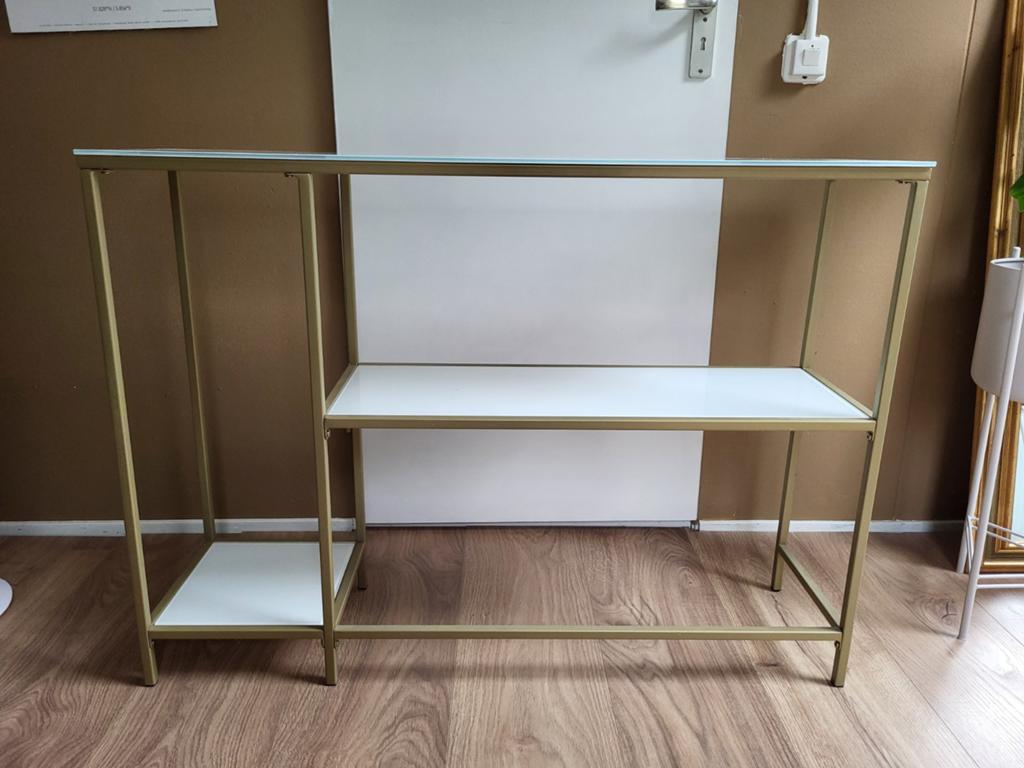 Witte sidetable, Ophalen, 50 tot 100 cm, Minder dan 50 cm, Rechthoekig