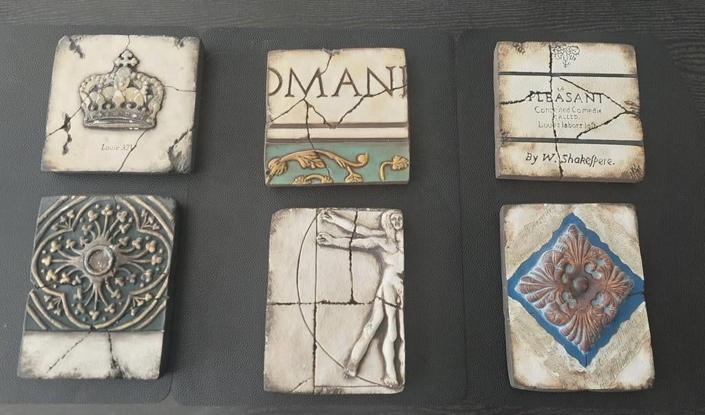 Decoratieve wandtegels - set van 6, Ophalen
