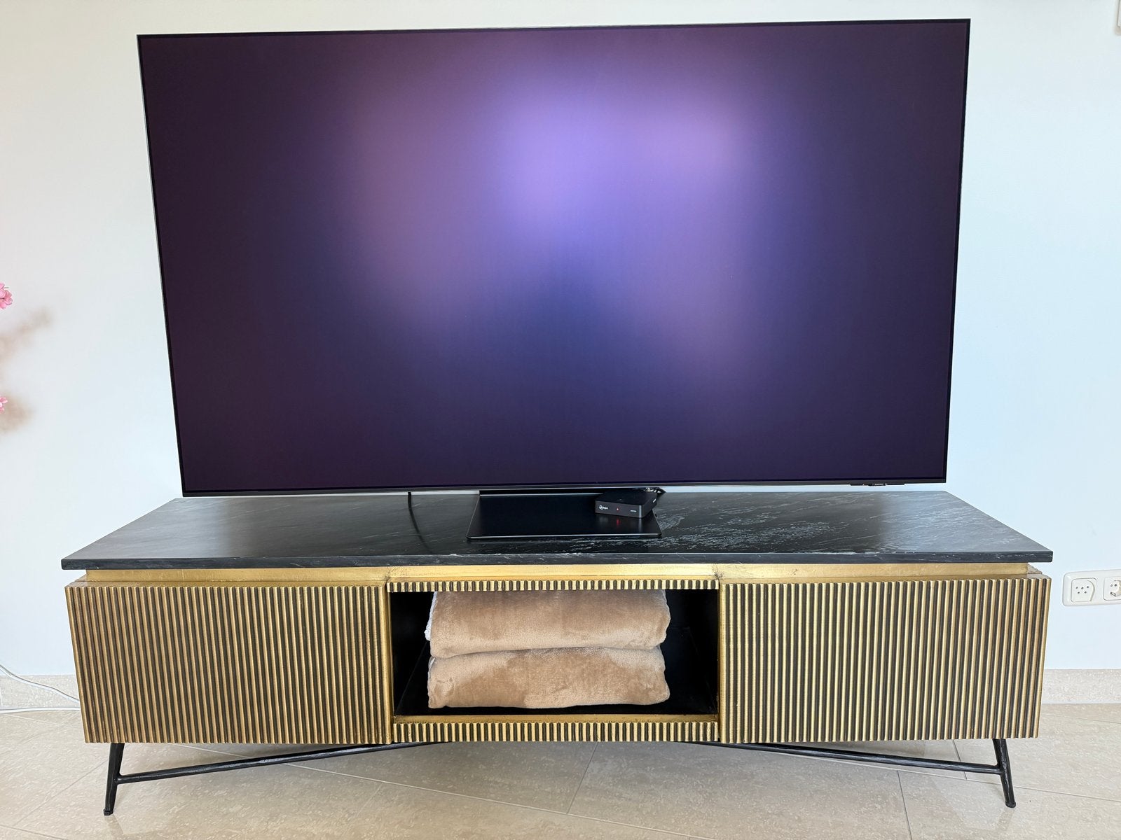Samsung 65 inch QLED 4K Smart TV QE65S95FAT, Ophalen, QLED, 120 Hz, Zo goed als nieuw