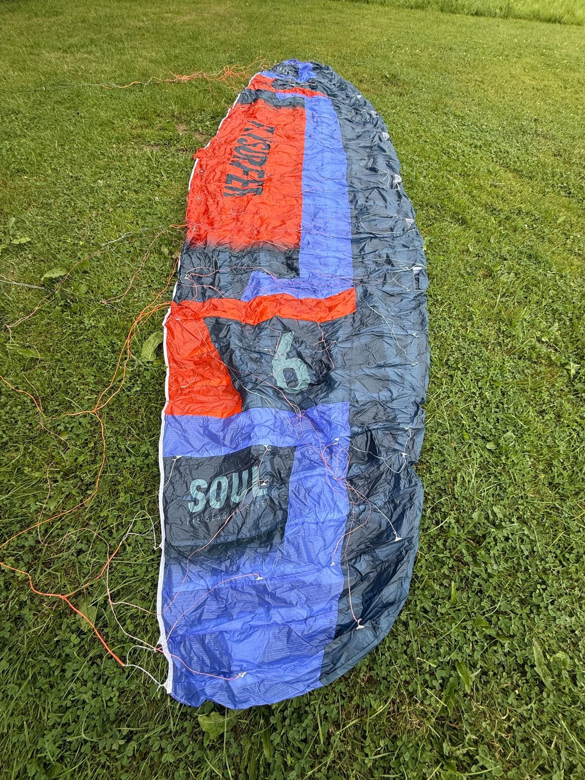 Flysurfer Soul 3 6m, Watersport en Boten, Kitesurfen, Zo goed als nieuw, Geen board, Ophalen of Verzenden