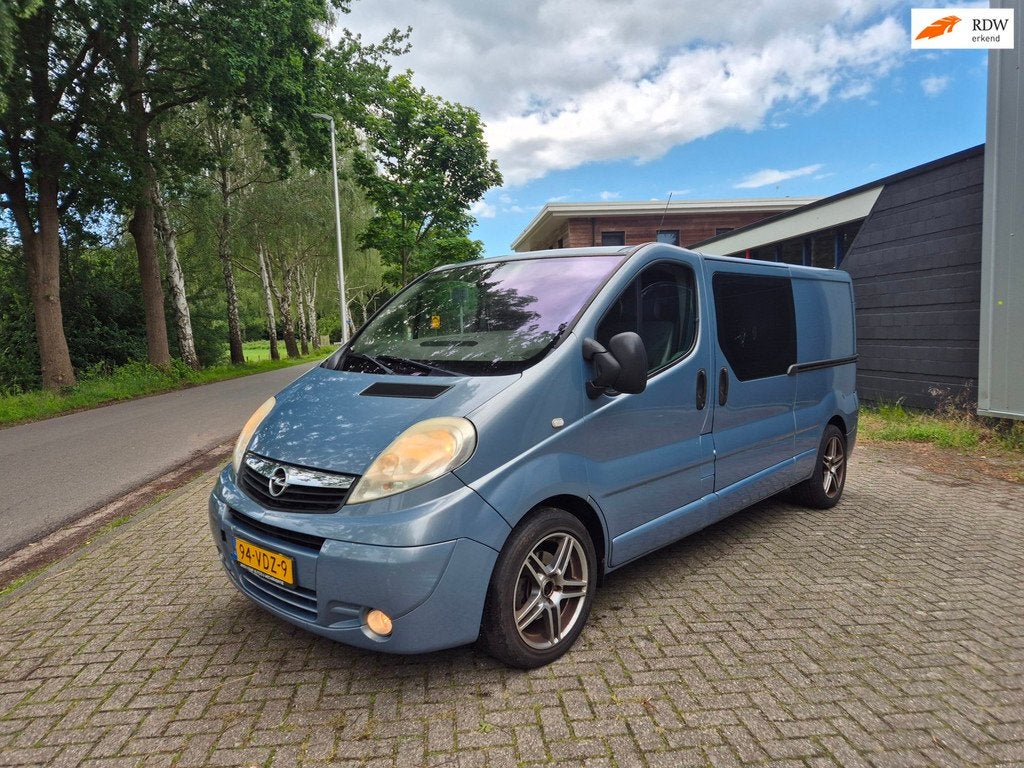 Opel Vivaro 2.5 CDTI L2H1 DUB CABINE 6PERSOONS AIRCO APK, Auto's, Voorwielaandrijving, Gebruikt, Elektrische ramen, Origineel Nederlands