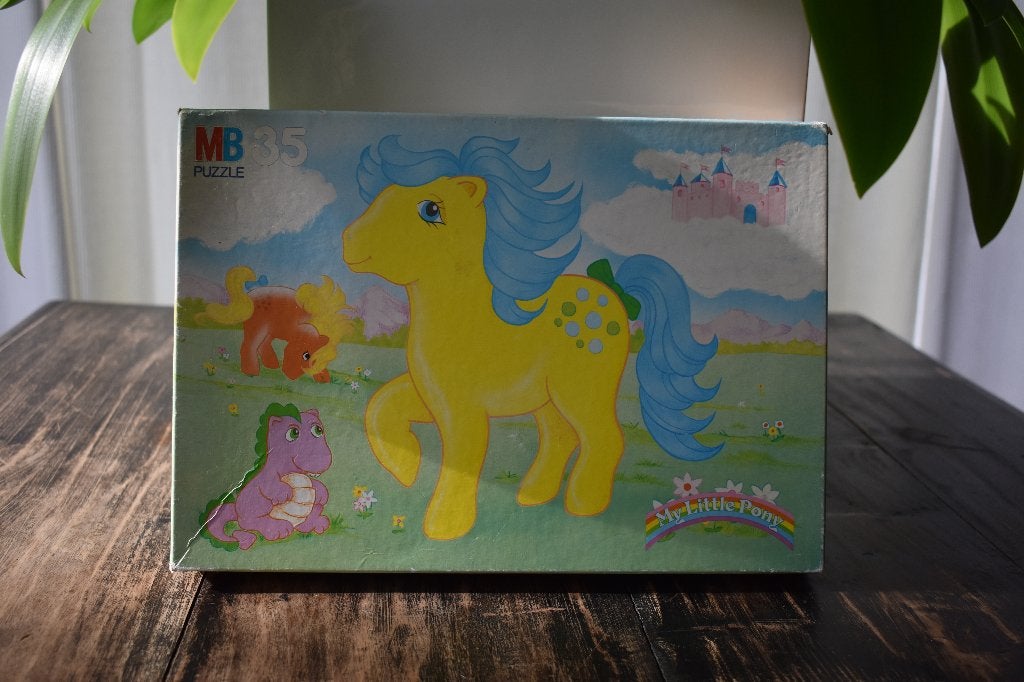 My little pony G1 puzzle puzzel Bubbles Spike Applejack, Ophalen of Verzenden, Gebruikt