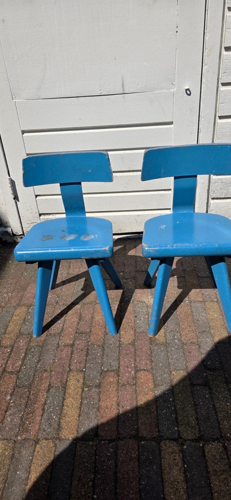 Peuter kleuter stoeltjes echt hout, Kinderen en Baby's, Kinderkamer | Tafels en Stoelen, Ophalen, Gebruikt, Stoel(en)
