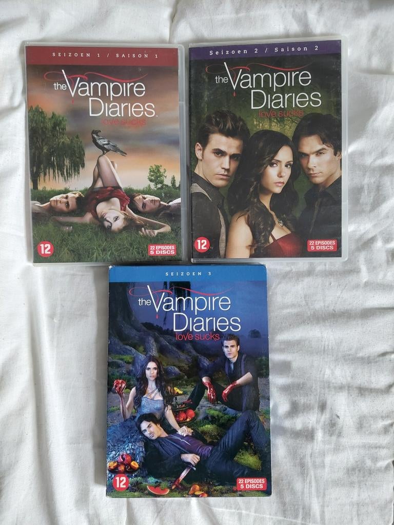 The Vampire Diaries Seizoen 1, 2 en 3 DVD Boxset, Ophalen of Verzenden