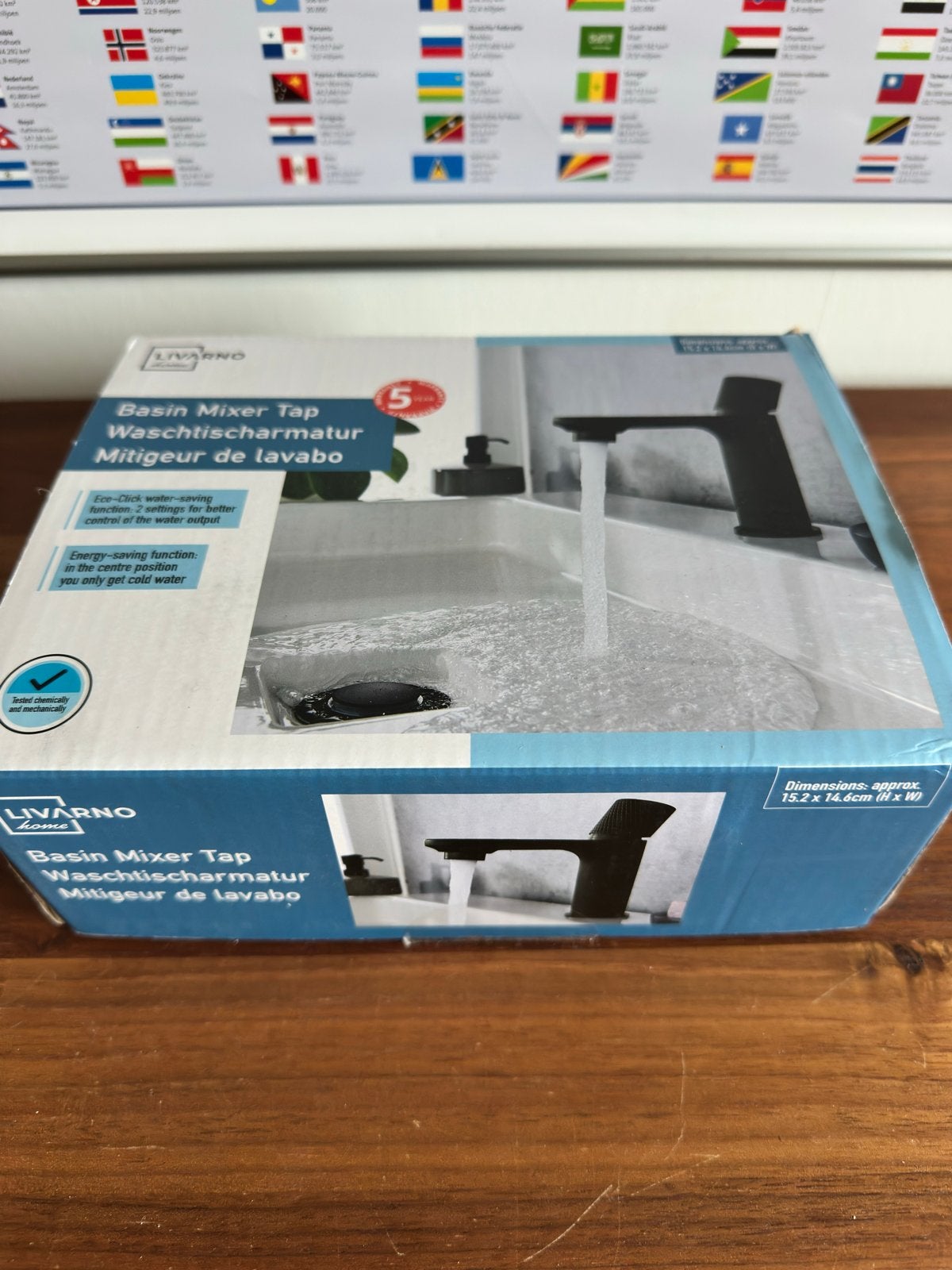 Nieuwe Livarno Home Wastafelkraan - mat Zwart, Ophalen of Verzenden, Nieuw, Kraan