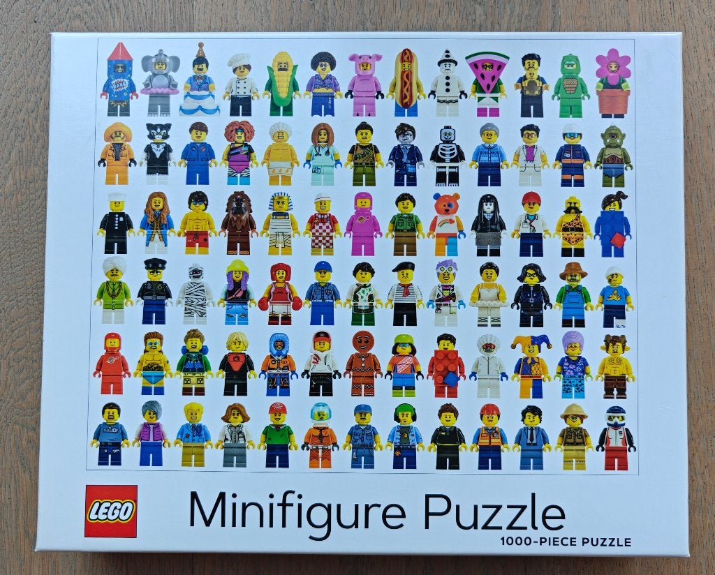 LEGO Puzzel Minifiguren 1000 stukjes, Compleet, Lego, Overige typen, Ophalen of Verzenden