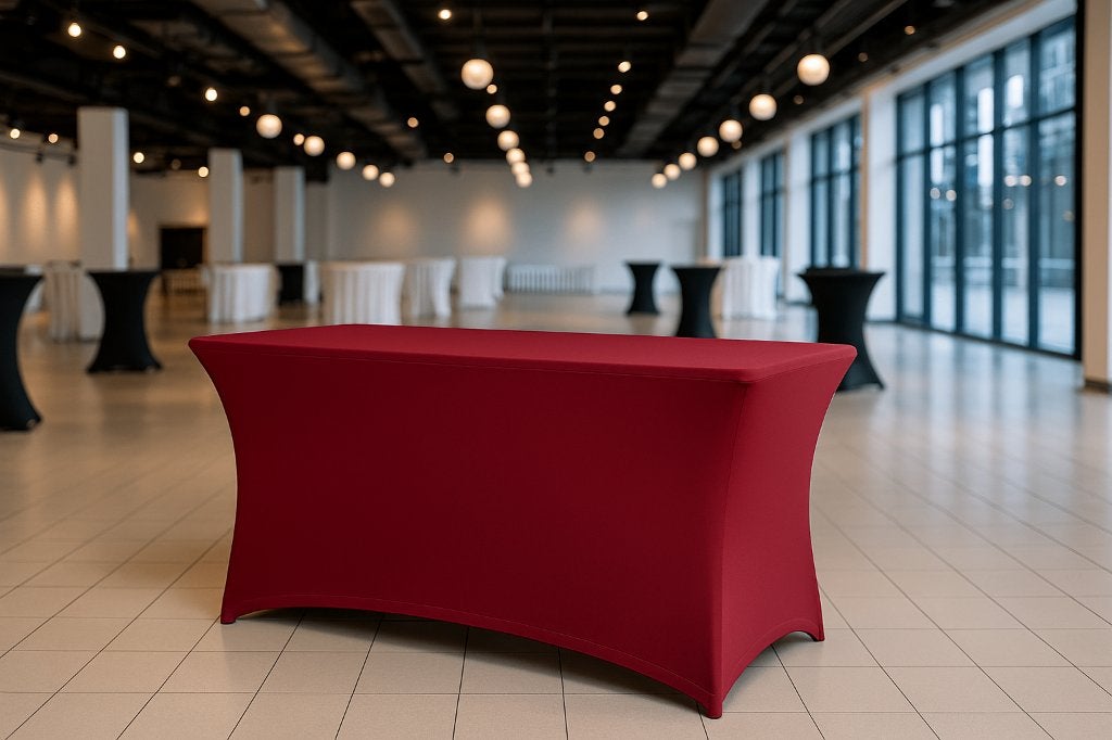 Buffet Tafelhoes Rechthoekig Bordeaux 180 x 76 x 74 cm, Info@edvonline.nl, Inductorstraat 9b 3903 KA Veenendaal, Nieuw, Ophalen of Verzenden