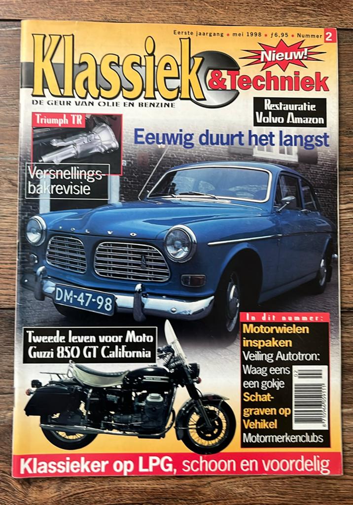 KT: Volvo Amazon, Moto Guzzi V7 850 GT, Triumph TR, Ophalen of Verzenden, Gelezen, Algemeen