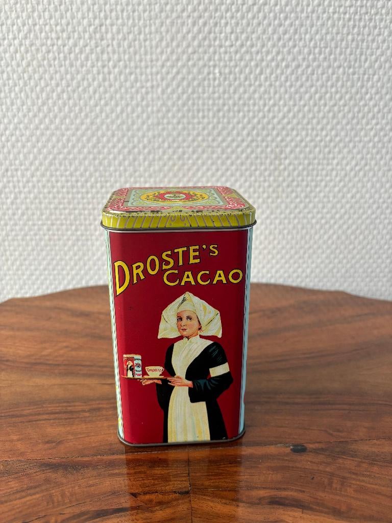 Vintage Droste cacaoblik met verpleegster ½ kg., Verzamelen, Ophalen of Verzenden, Gebruikt, Overige, Droste
