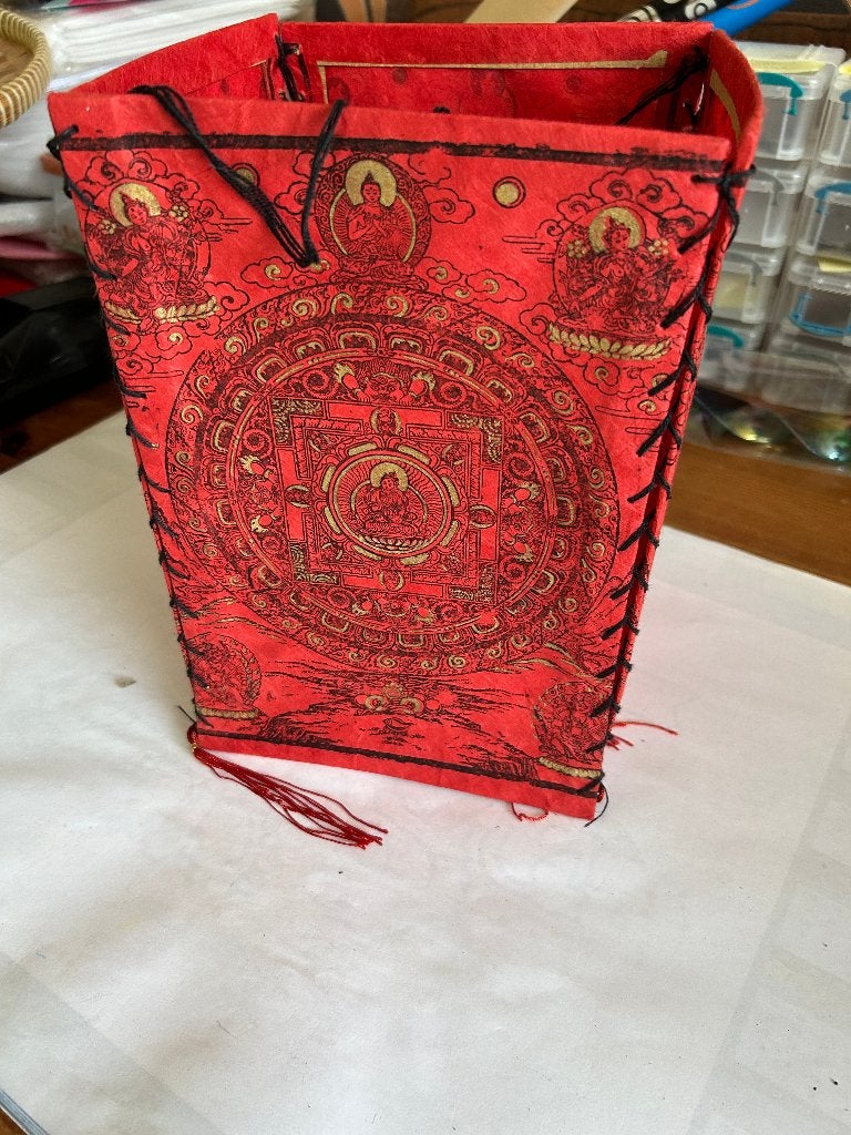Chinese papieren lantaarn, Ophalen of Verzenden, Zo goed als nieuw, Rood, Papier/karton
