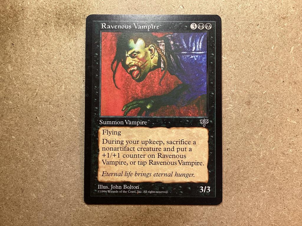 1x Ravenous Vampire (Light Played), Hobby en Vrije tijd, Verzamelkaartspellen | Magic the Gathering, Gebruikt, Losse kaart, Ophalen of Verzenden