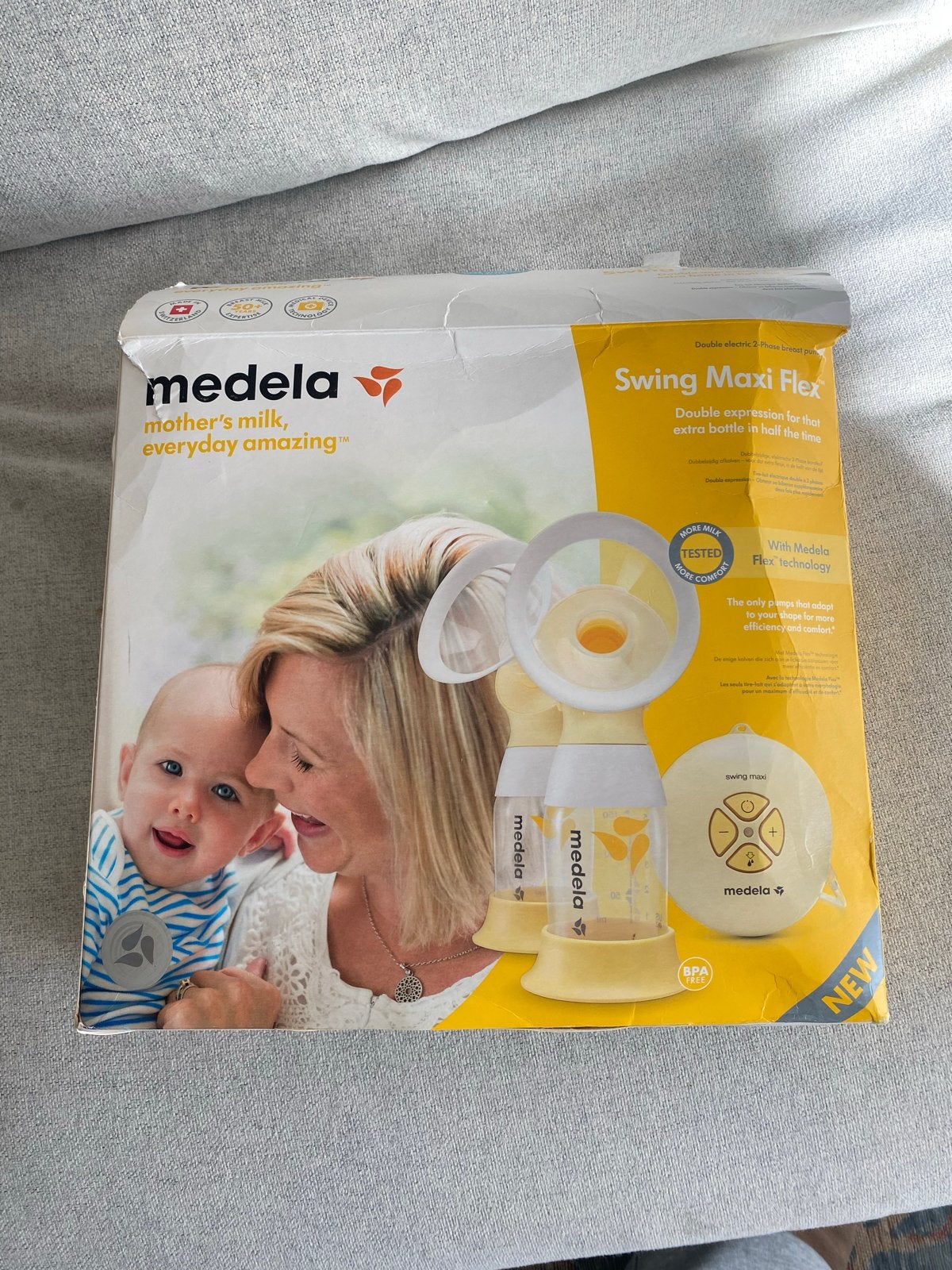 Medela Swing Maxi Flex dubbele elektrische borstkolf, Dubbelzijdig, Medela, Borstkolf, Ophalen of Verzenden