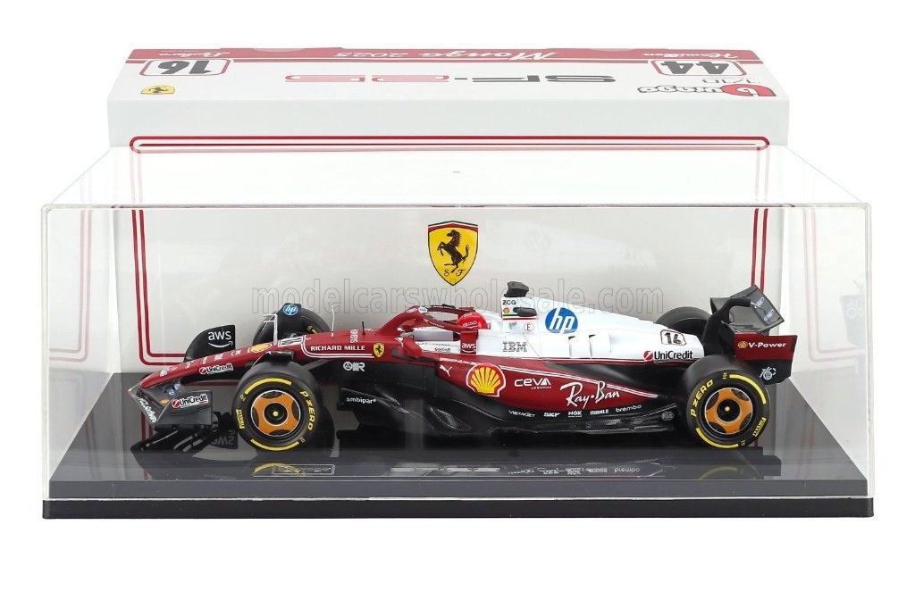 Ferrari SF25 winner Monza Leclerc Burago 1:18 NIEUW ! C4F, ., Burago, Nieuw, Ophalen of Verzenden