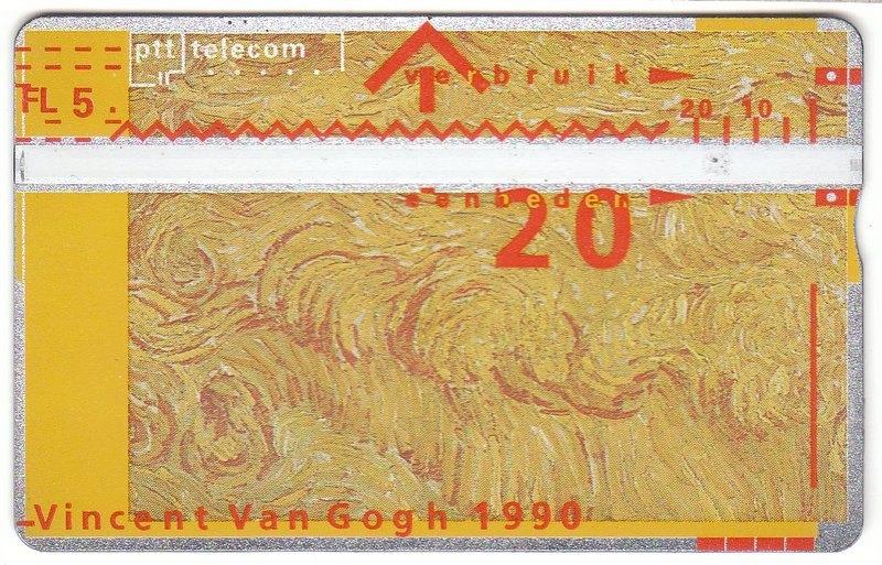 Telefoonkaart Vincent van Gogh 1990 [4323]  [VeAnTe], Verzamelen, Telefoonkaarten, Ophalen of Verzenden, Nederland