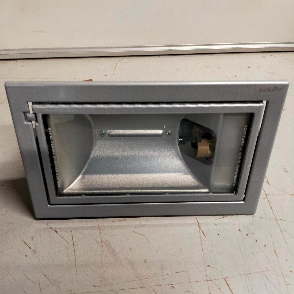 Inbouw spot grijs Indulite  100 watt, Ophalen, Metaal of Aluminium, Nieuw, Inbouw