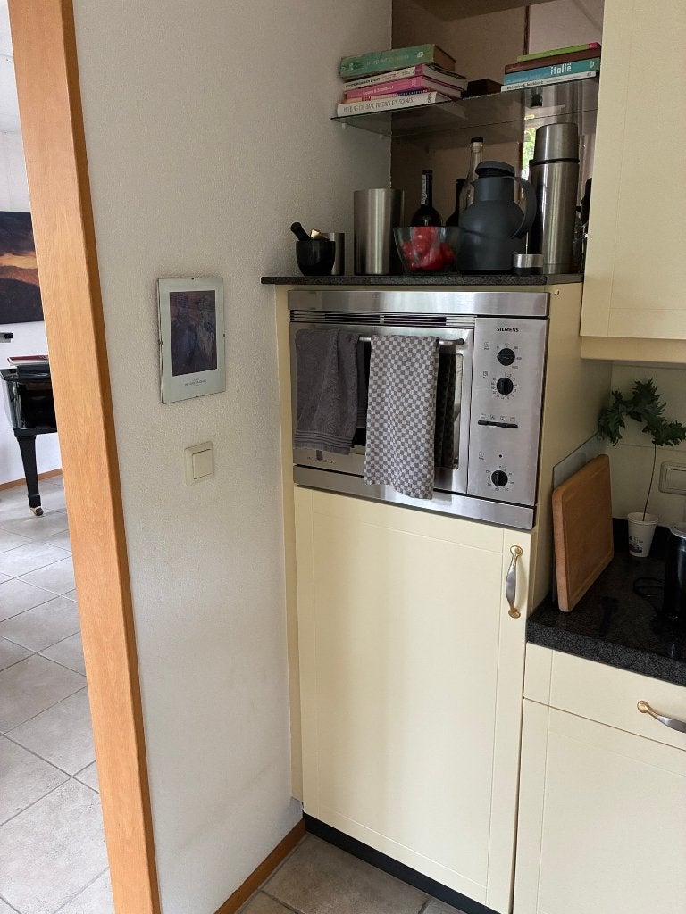 Compacte keuken met Siemens/ATAG inbouwapparatuur, Ophalen, Gebruikt, Hoekkeuken, Graniet of Steen