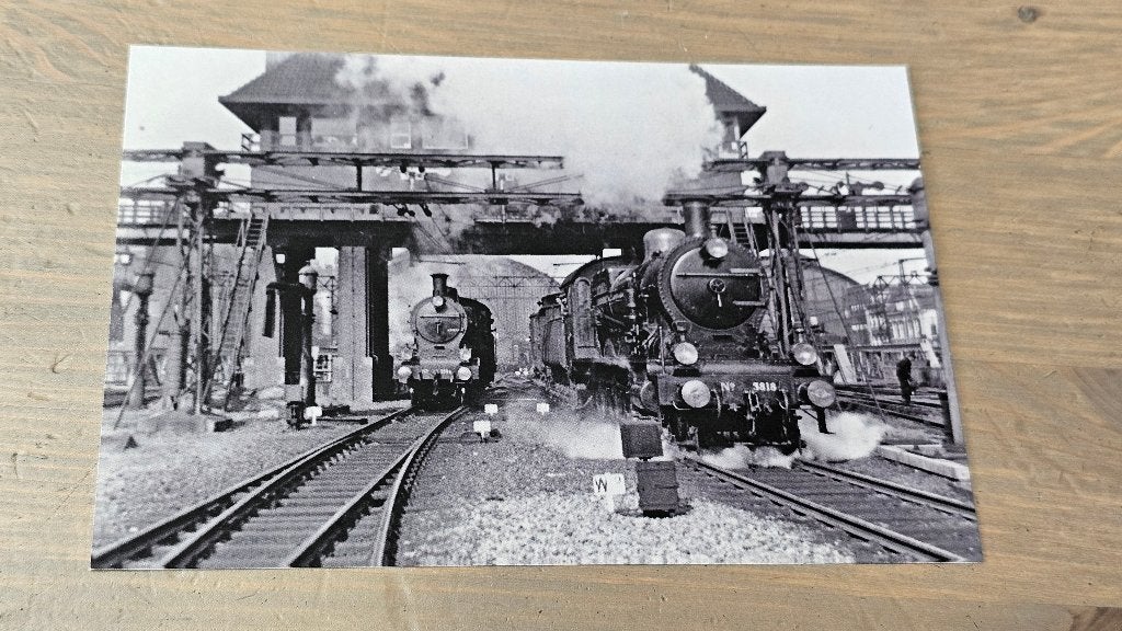 Foto TREIN Nederlandse Spoorwegen Stoom Loc 3818 Amsterdam, Ophalen of Verzenden, Gebruikt, Trein, Overige typen