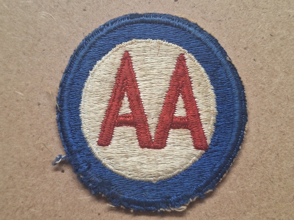 WWII US Antiaircraft Command patch, Verzenden, Amerika, Embleem of Badge