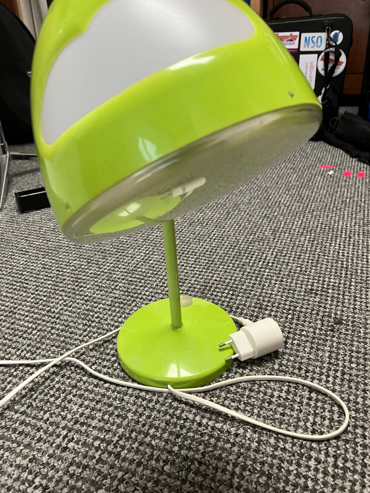 Groene bureaulamp IKEA Skojig met flexibele arm, Ophalen, Gebruikt, Groen, Met stekker