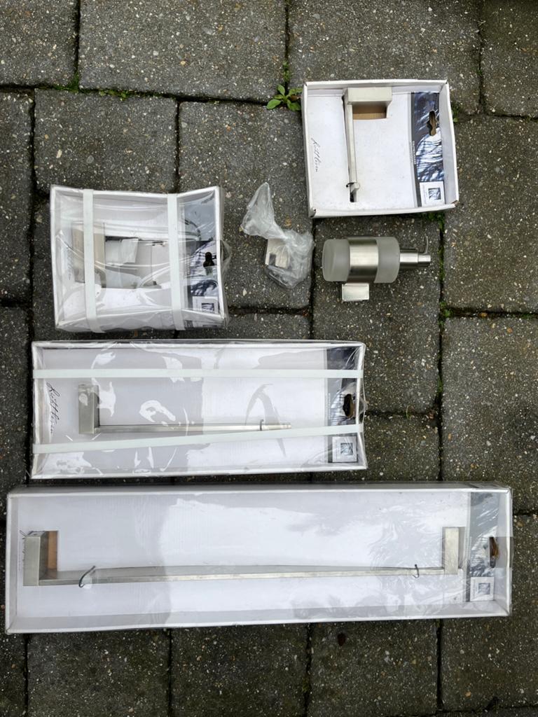 Jan des Bouvrie - RVS badkamer set - nieuw, Ophalen of Verzenden, Nieuw, Overige kleuren, Overige typen