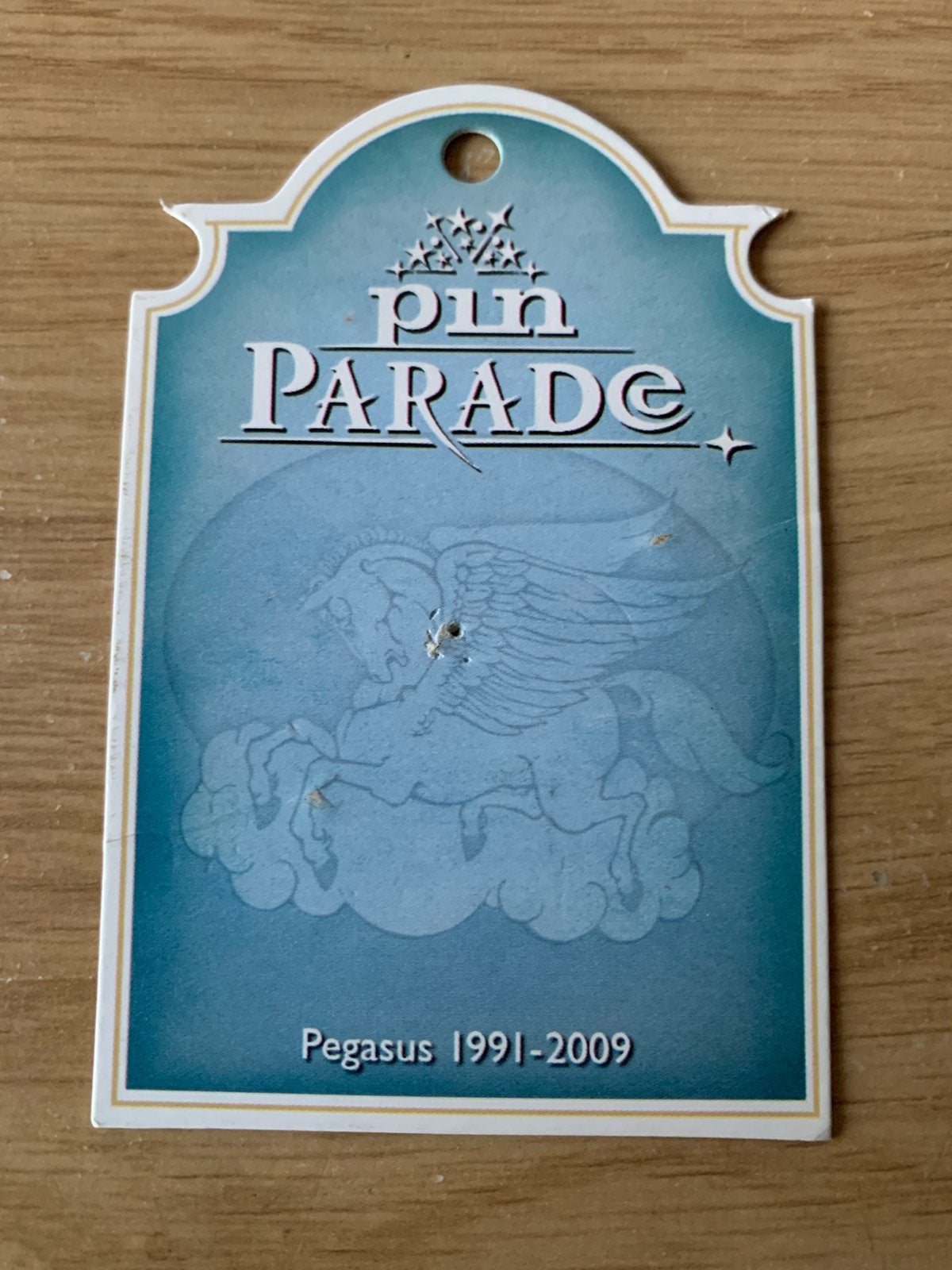 Kaartje efteling pin pegasus, Ophalen of Verzenden, Zo goed als nieuw, Button of Speldje